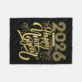 Couverture Polaire Bonne année 2026 Fireworks Chargement (Devant (Horizontal))