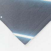 Couverture Polaire Bonne chance — Typographie nuageuse brillante avec (Coin)