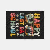 Couverture Polaire Bonne Dernière Journée D'Été De L'École Enseignant (Devant (Horizontal))