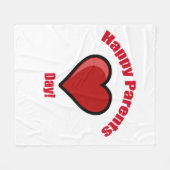 Couverture Polaire Bonne fête des parents ! (Devant (Horizontal))