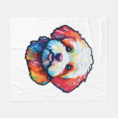 Couverture Polaire Bonne frise bichon (Devant (Horizontal))