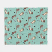 Couverture Polaire Bonne nuit ma loutre mignonne ! (Devant (Horizontal))