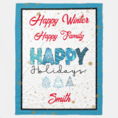 Couverture Polaire Bonne Personnaliser des fêtes (Devant)