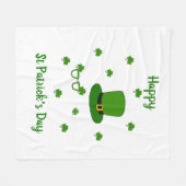 Couverture Polaire Bonne Saint Patrick's Day (Devant (Horizontal))