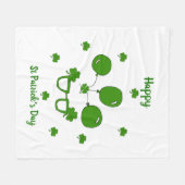 Couverture Polaire Bonne Saint Patrick's Day (Devant (Horizontal))