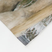 Couverture Polaire Bonnet blanc sur la Mer en hiver (Coin)