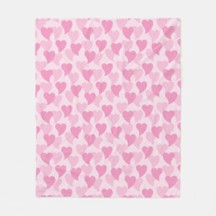 Couverture Polaire Bons Coeurs Motif sans couture