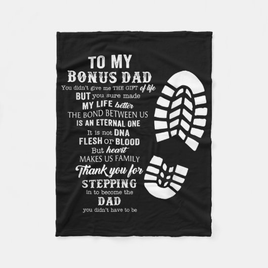 Couverture Polaire Bonus Dad Fathers Day Gift from Stepdad for Daught (Devant)