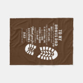 Couverture Polaire Bonus Dad Fête des pères cadeau de Stepdad pour (Devant (Horizontal))