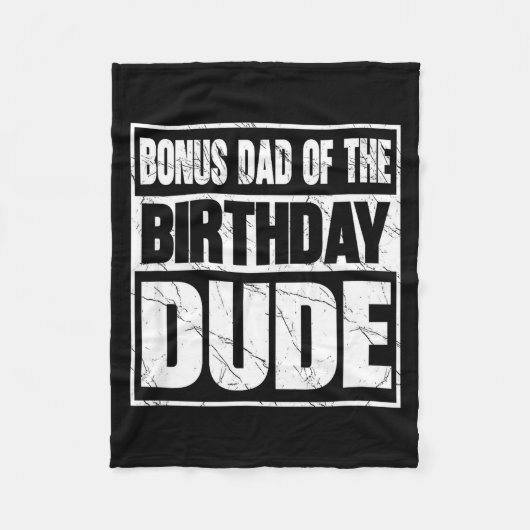 Couverture Polaire Bonus Dad Of The Birthday Dude Bonus Dad Of The Bi (Devant)