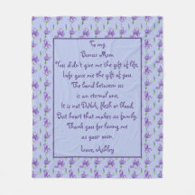 Bonus Maman Purple Iris Moyenne Blanche Toison