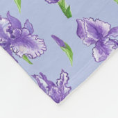 Couverture Polaire Bonus Maman Purple Iris Moyenne Blanche Toison (Coin)