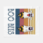 Couverture Polaire Boo Bees Couple Ghost Chemise Halloween (Devant (Horizontal))