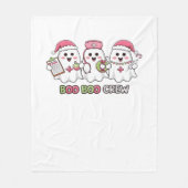 Couverture Polaire Boo Boo Crew Noël, infirmière fantôme surdimension (Devant)