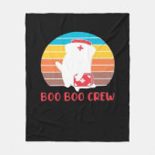 Couverture Polaire Boo Boo Crew Nurse Funny Ghost Halloween Classique (Devant)