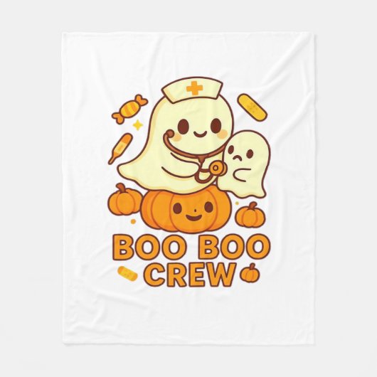 Couverture Polaire Boo Boo Crew Nurse Ghost Classic T-Shirt (Devant)