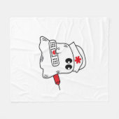 Couverture Polaire Boo Boo Crew Nurse Halloween Ghost Funny Surdimens (Devant (Horizontal))