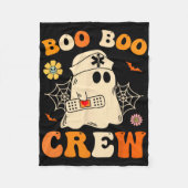 Couverture Polaire Boo Boo Crew Nurse Shirt Funny Ghost Retro Hallowe (Devant)