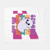 Couverture Polaire Boo épouvantable (Devant (Horizontal))