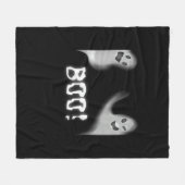 Couverture Polaire Boo ! Halloween effrayant cachant Funny Peekaboo (Devant (Horizontal))