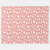 Couverture Polaire Boo Halloween Gentil Fantôme (Devant (Horizontal))
