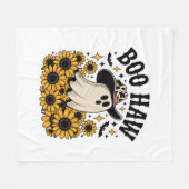 Couverture Polaire Boo Haw Cow Ghost Halloween Occidentale (Devant (Horizontal))