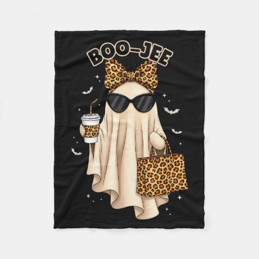 Couverture Polaire Boo Jee Boujee Ghost Halloween October Vibes Soky (Devant)