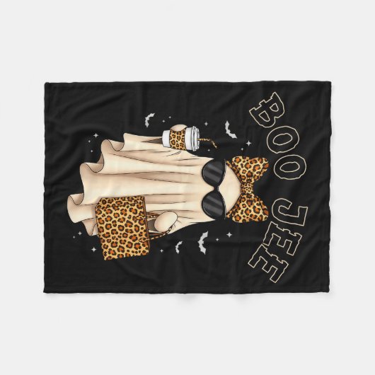 Couverture Polaire Boo Jee Boujee Ghost Halloween October Vibes Soky  (Devant (Horizontal))