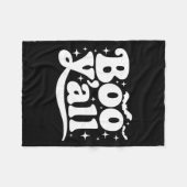 Couverture Polaire Boo Y'all Southern Retro Halloween Quote Saying Ba (Devant (Horizontal))