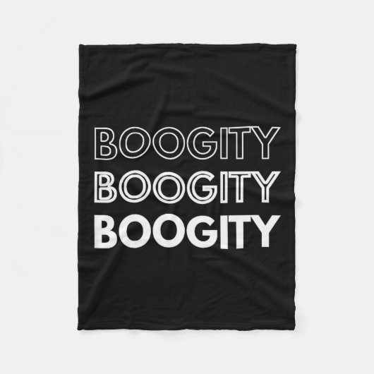 Couverture Polaire Boogity _ Funny Words On (Devant)