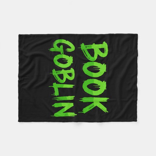 Couverture Polaire Book Goblin Funny Reading Or Writing School Studen (Devant (Horizontal))