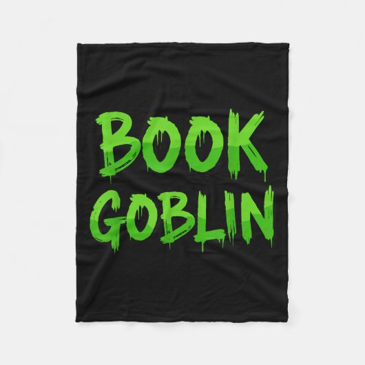 Couverture Polaire Book Goblin Funny Reading Or Writing School Studen (Devant)
