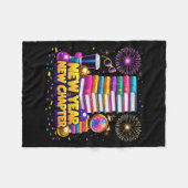 Couverture Polaire Book Lovers Happy New Year Chapter 2026 Bookworm F (Devant (Horizontal))