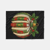 Couverture Polaire Book Ornaments Book Lover Cozy Christmas Teacher L (Devant (Horizontal))