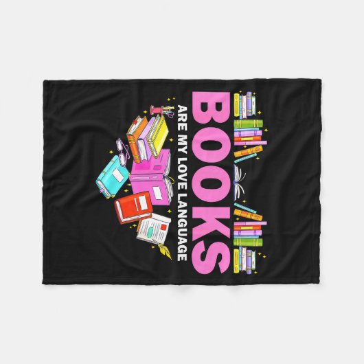 Couverture Polaire Books Are My Love Language Reading Lover Librarian (Devant (Horizontal))