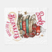 Couverture Polaire Books Blankets and Hot Cocoa  (Devant (Horizontal))