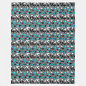 Couverture Polaire Boomerangs rétro (Devant)
