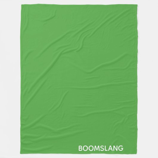 Couverture Polaire Boomslang green color (Devant)