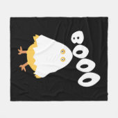 Couverture Polaire Booo Halloween Ghost Chicken funny (Devant (Horizontal))