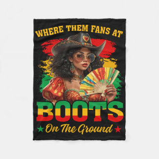 Couverture Polaire Boots On The Ground Juneteenth Cowgirl Où sont ces