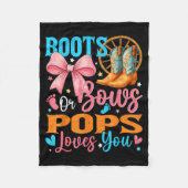 Couverture Polaire Boots Or Bows Ps Loves You Gender Reveal Family (Devant)