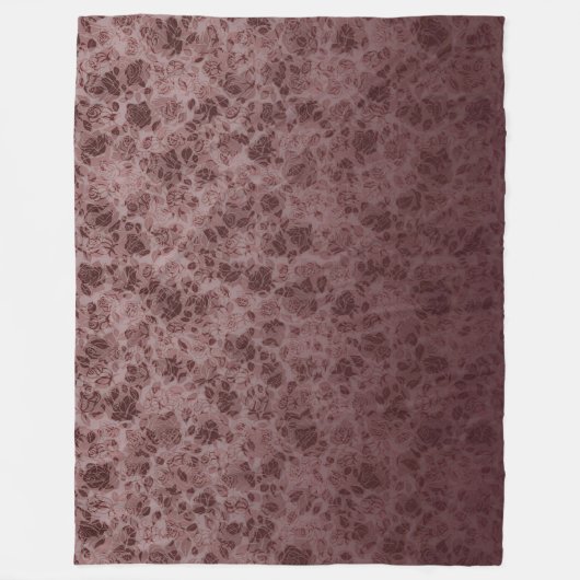 Couverture Polaire Bordeaux flowers degraded Blanket (Devant)