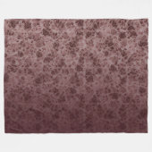 Couverture Polaire Bordeaux flowers degraded Blanket (Devant (Horizontal))