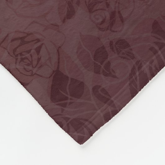 Couverture Polaire Bordeaux flowers degraded Blanket (Coin)