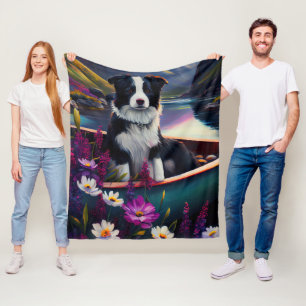 Couverture Polaire Border Collie sur une pagaie : Une aventure pittor