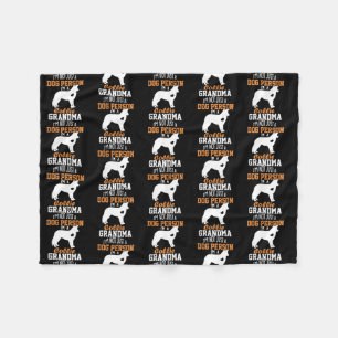 Couverture Polaire Bordure Collie Grandma Cadeaux Collie Amoureux des