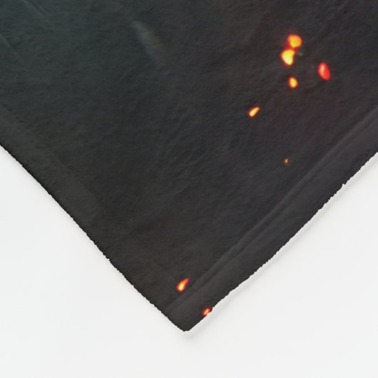 Couverture Polaire Bordure Collie Noël Festive Voyage (Coin)