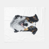 Couverture Polaire Bordure face Collie (Devant (Horizontal))