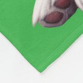 Couverture Polaire Bordure personnalisée Collie Puppy (Coin)