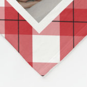 Couverture Polaire Bordure rouge blanc patinée 17 Photo de famille Co (Coin)